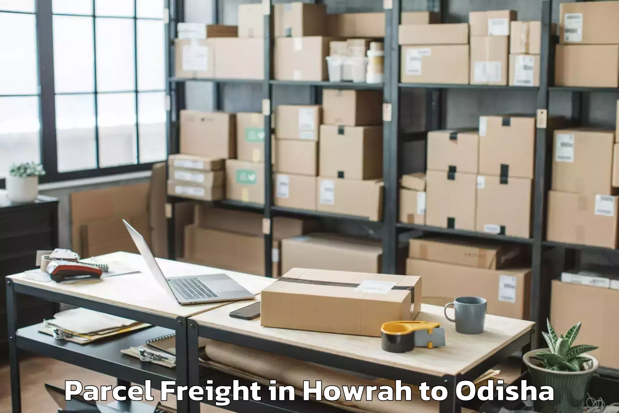 Book Howrah to Patkura Parcel Freight Online